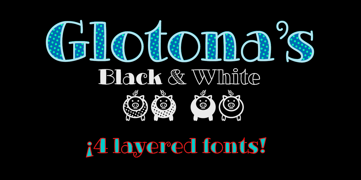 Glotona Font preview